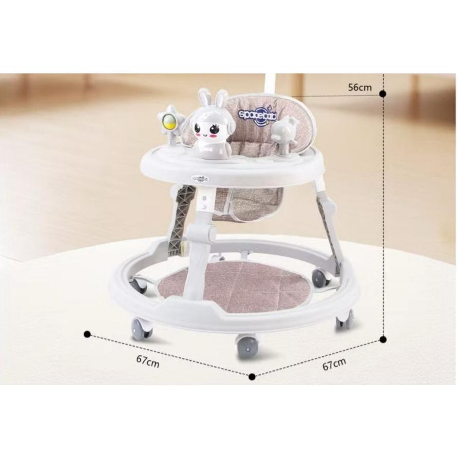 Baby Walker SPACEBABY BUNNY Kereta Bulat Bayi Belajar Jalan