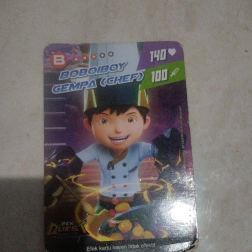kartu boboiboy galaxy card pek Quest