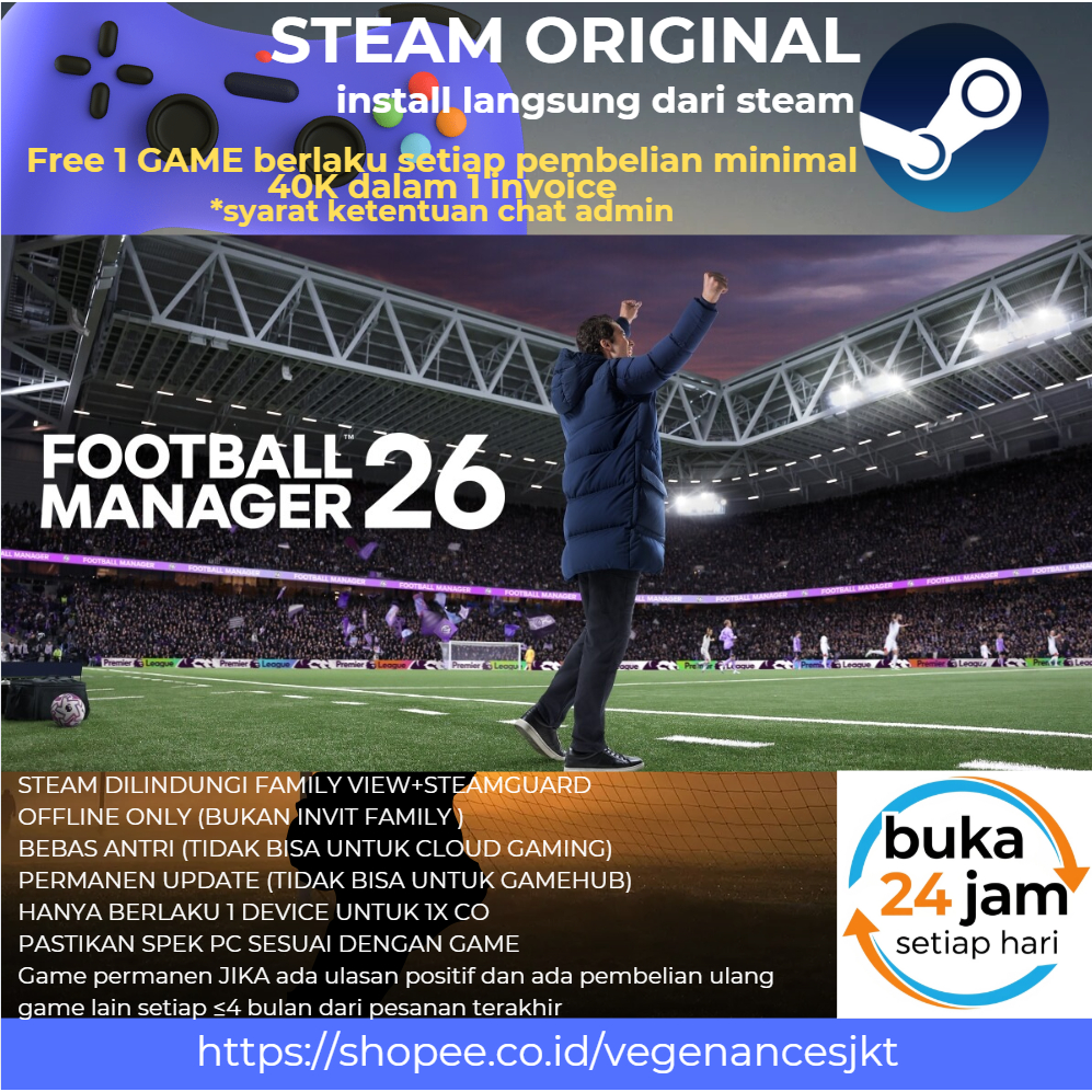 Football Manager 26 FM MAC Offline PC Game Original + Latest