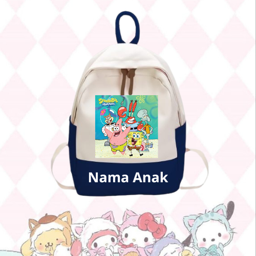 tas ransel anak spongebob backpack anak spongebob