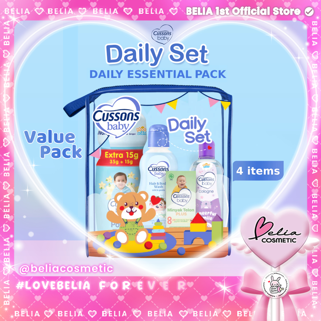 [ BELIA ] CUSSONS BABY Daily Essential Pack | Paket Sabun Bayi