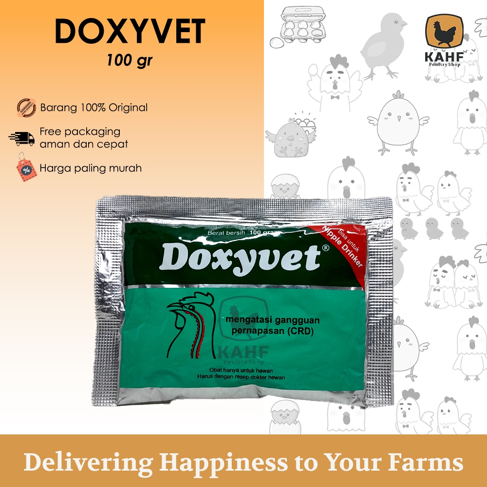 Doxyvet 100 gram Obat Ngorok Pilek Snot CRD Ayam