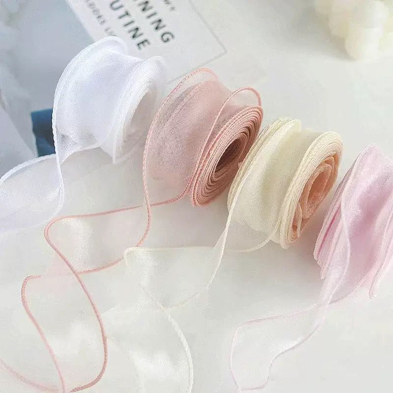 [ 1ROLL ] PITA TILE ORGANZA IMPORT Pita Tile Mermaid Premium, Mermaid Ribbon /Fishtail Ribbon Wave, 