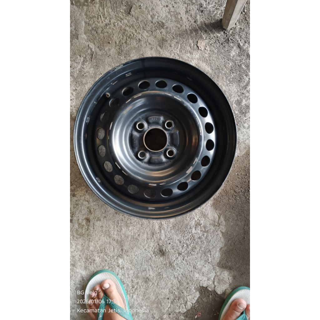velg kaleng brio ring 14 pcd 100 dijual bijian