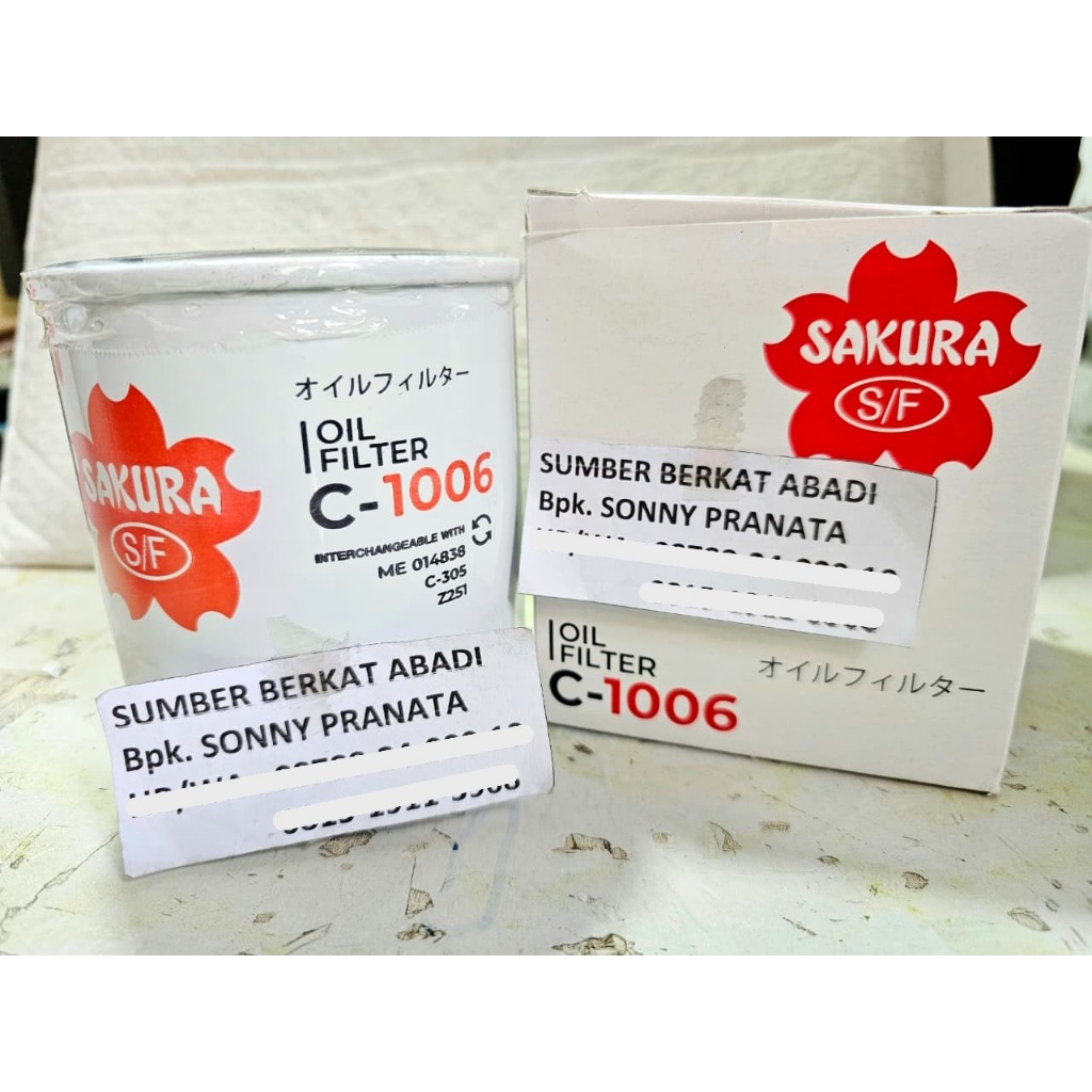 SAKURA C-1006 C 1006 C1006 OIL FILTER ME 014838 C-305 Z251 ME014838 C305 Z 251 21003298 26320-41402 