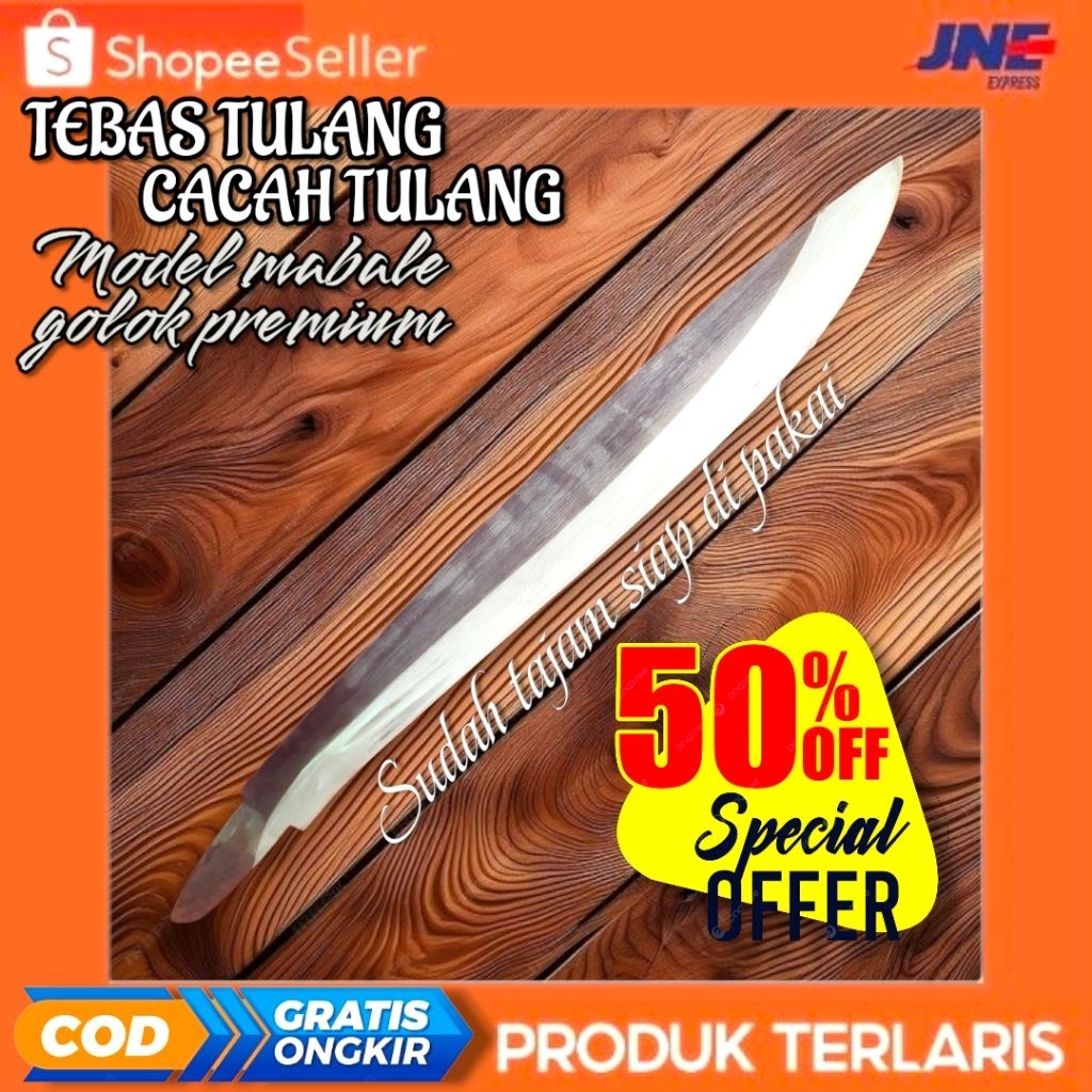 TEBAS TULANG CACAH TULANG MODEL MABALE GOLOK PREMIUM ALAT POTONG TULANG DAGING PROFESIONAL