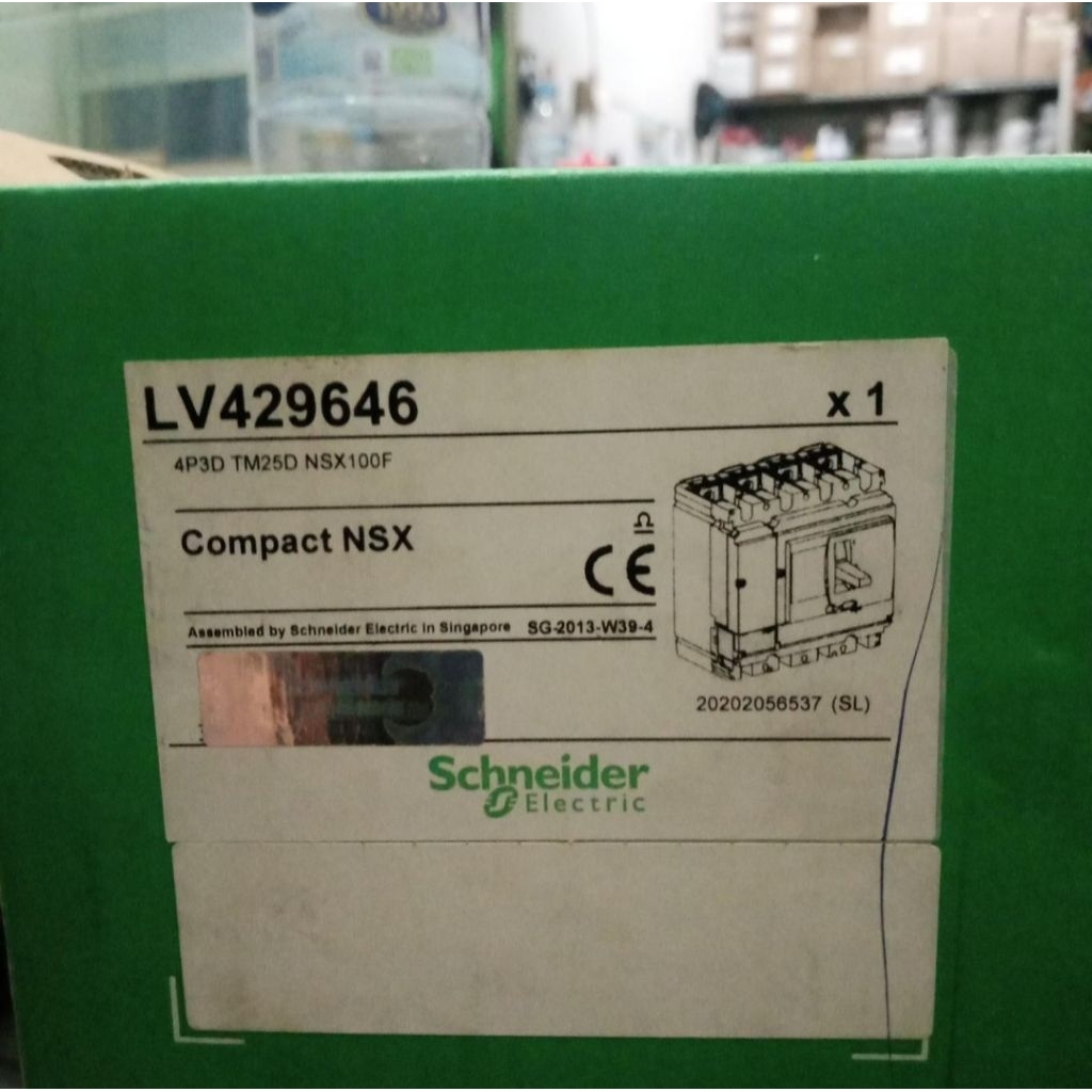 MCCB SCHNEIDER NSX100F 4P 25A TM25D LV429646 ORIGINAL