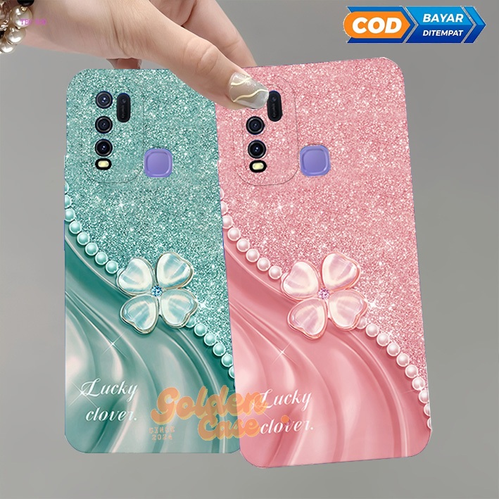 [54] Softcase Vivo Y30/ Y50/ Y30i  - Case Cewek Terbaru - Silicone Prokamera Kekinian Motif Bunga Bl