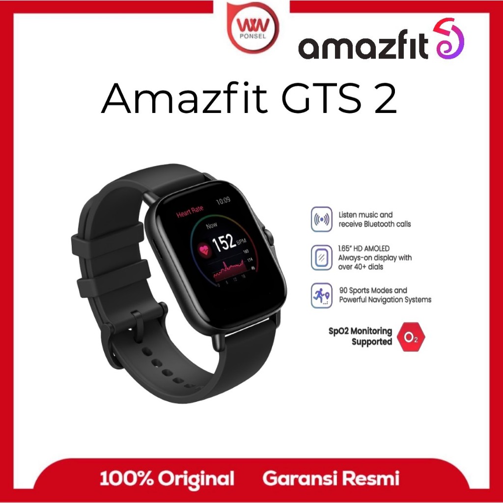 Amazfit GTS 2 Smartwatch 1.65 HD AMOLED Always-On Display