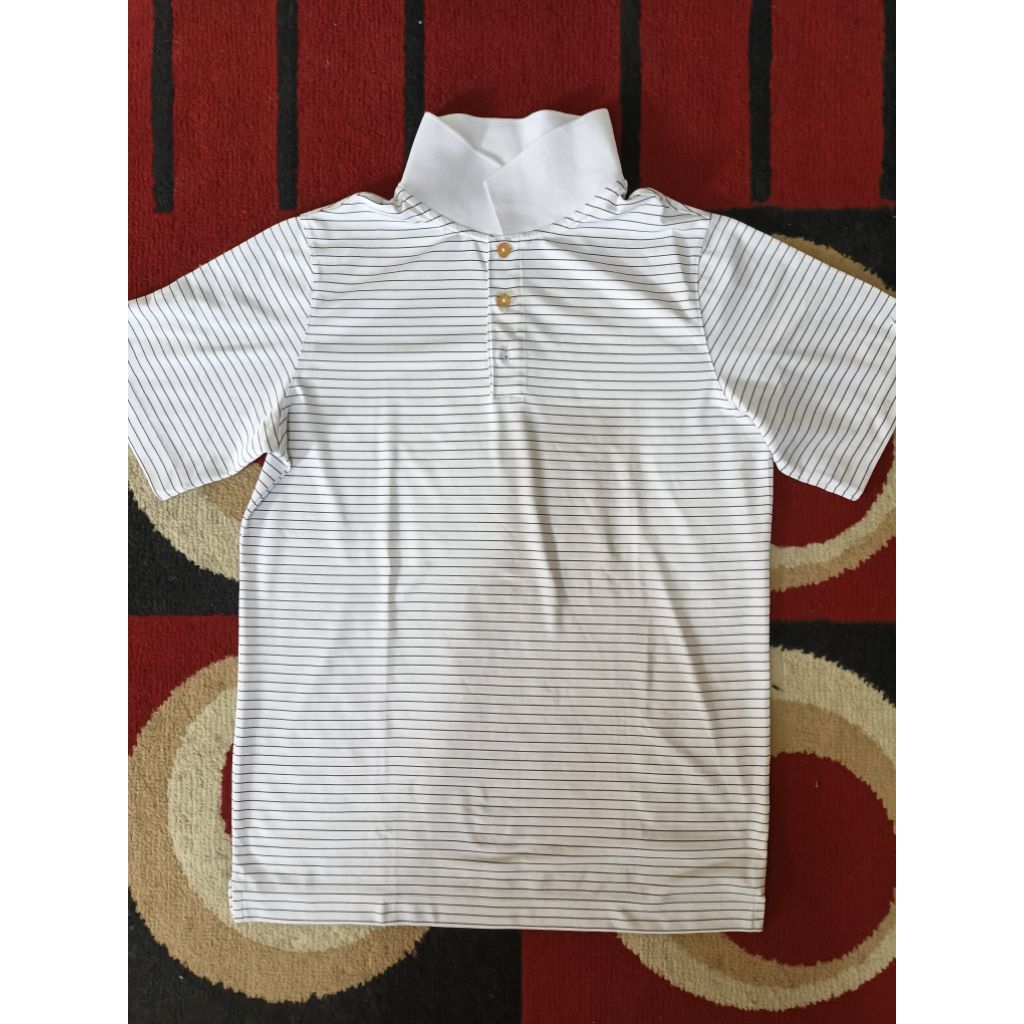 Preloved Kaos Polo Pria Nike (L) Putih Garis