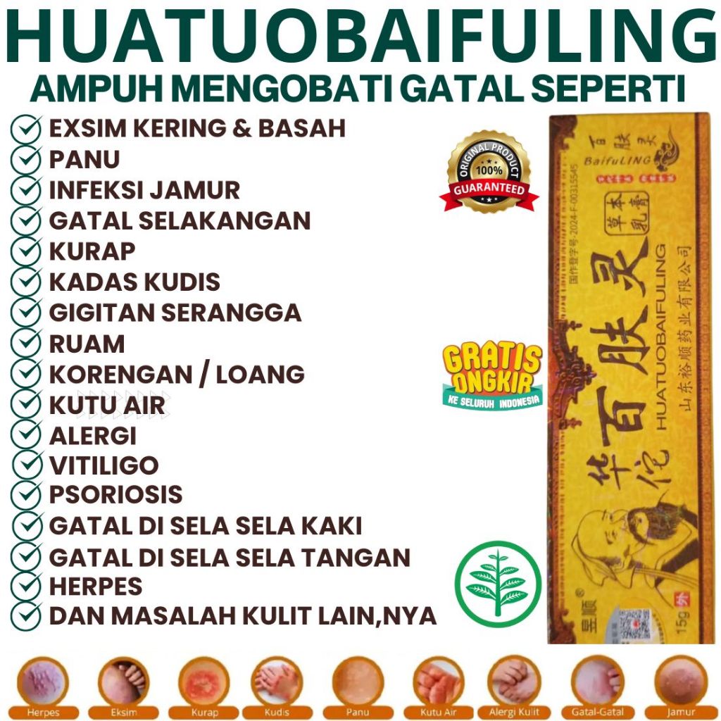 ORIGINAL 100% - SALEP herbal cina untuk gatal & jerawar iritasi kulit