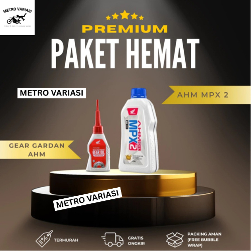 Paket Oli MPX2 Matic Kemasan Baru dan Oli Gardan AHM
