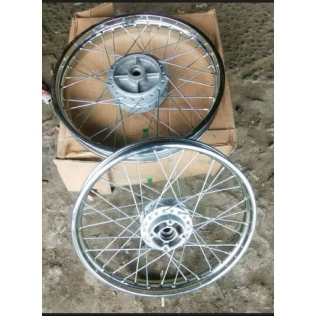 VELG velg jari-jari revo absolute 1SET DPAN BLAKANG HONDA  BELADE ORI COPOTAN(Bekas