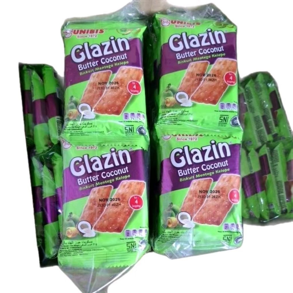 UNIBIS GLAZIN BUTTER COCONUT BISKUIT NETTO 20 PCS X 21 GR