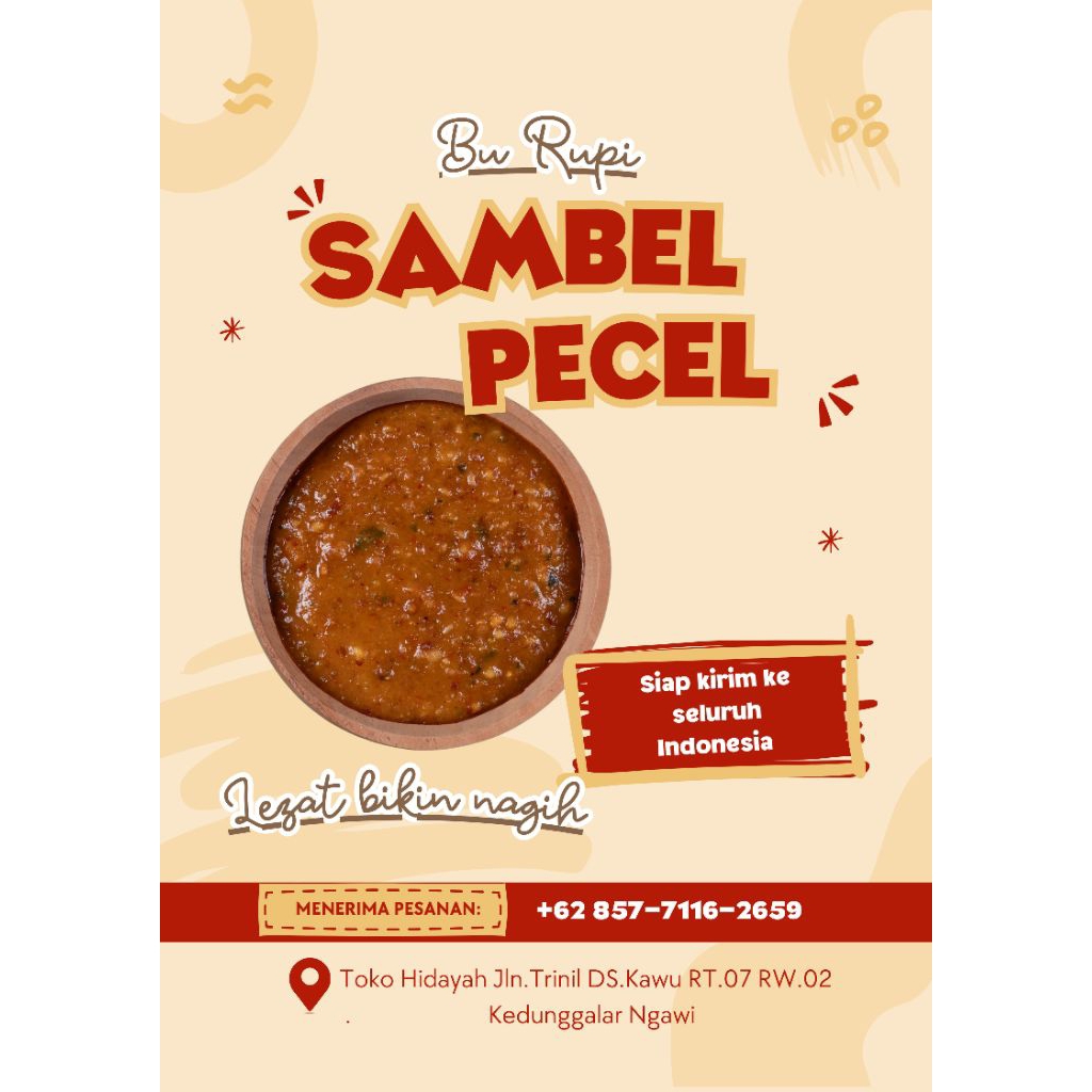 Sambel Pecel Bumbu Kacang Khas Ngawi