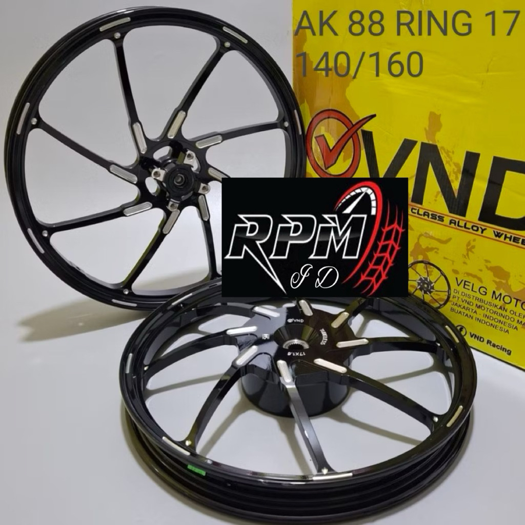 Velg VND AK88 Ring17 Vario 125 Vario 110/Beat/Scoopy/Genio/Vario 160 1.40×17 1.60×17 Best Quality