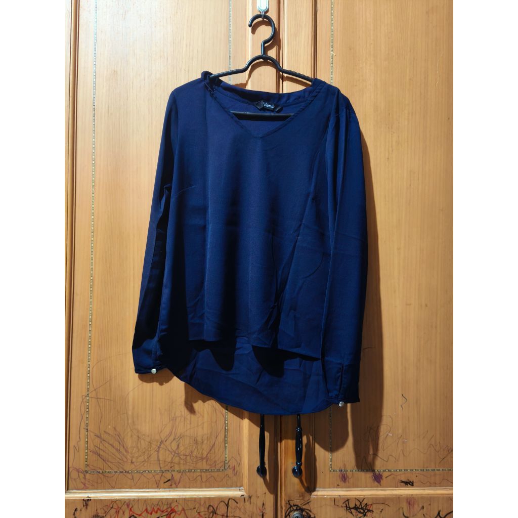 preloved blouse navy