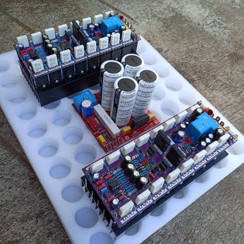 2.pcs Driver power socl 506 tef 2u 8 set final lengkap psu 4 elko 100v 10000uf plus Softstart driver