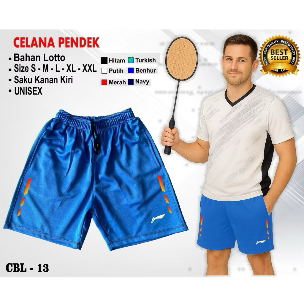 Celana Olahraga Badminton  Celana Pendek Bulutangkis Pria Wanita Size Jumbo