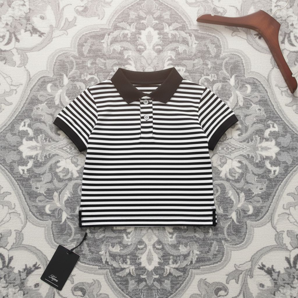 Rmshop baju anak laki laki kemeja stripe umur 1 2 3 4 5 tahun kaos anak korean style outfit OOTD