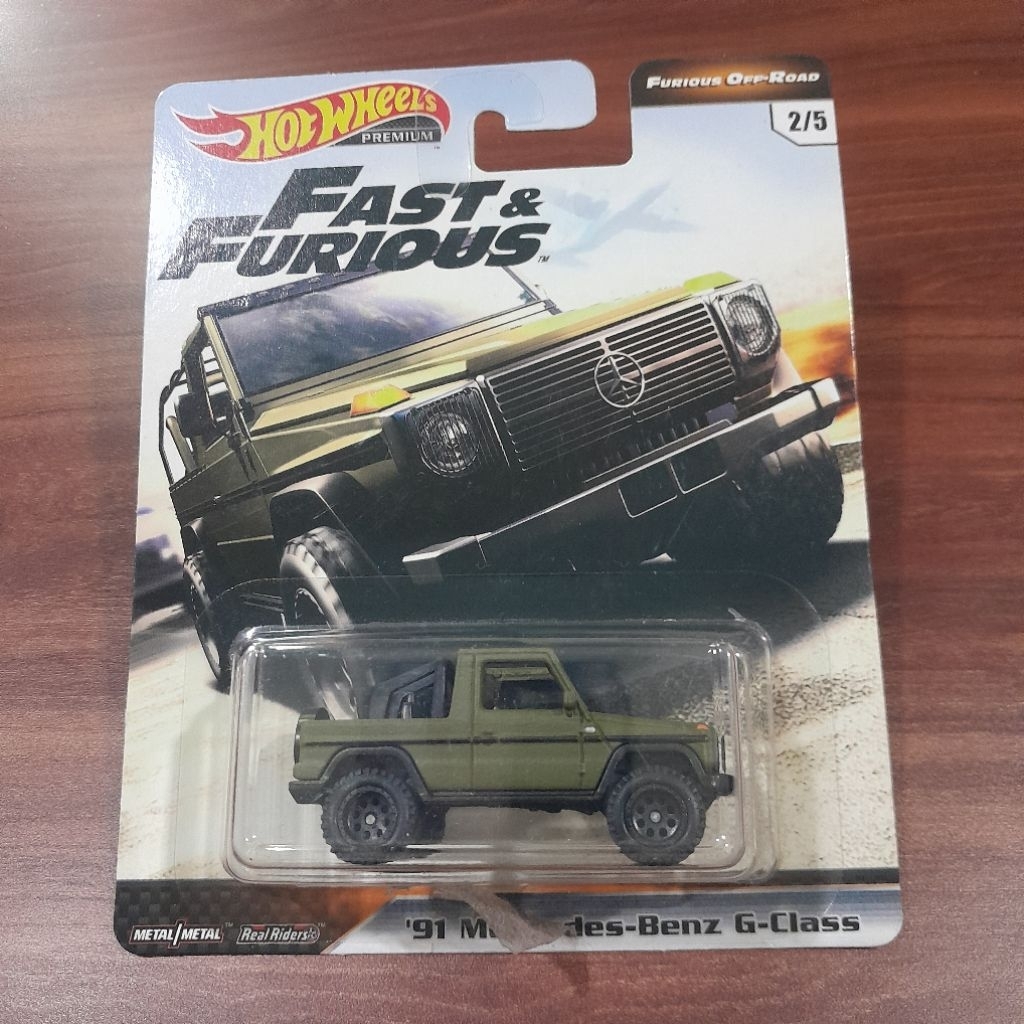 HOT WHEELS PREMIUM (OPEN BUBBLE/LOOSE) '91 Mercedes-Benz G-Class - Green