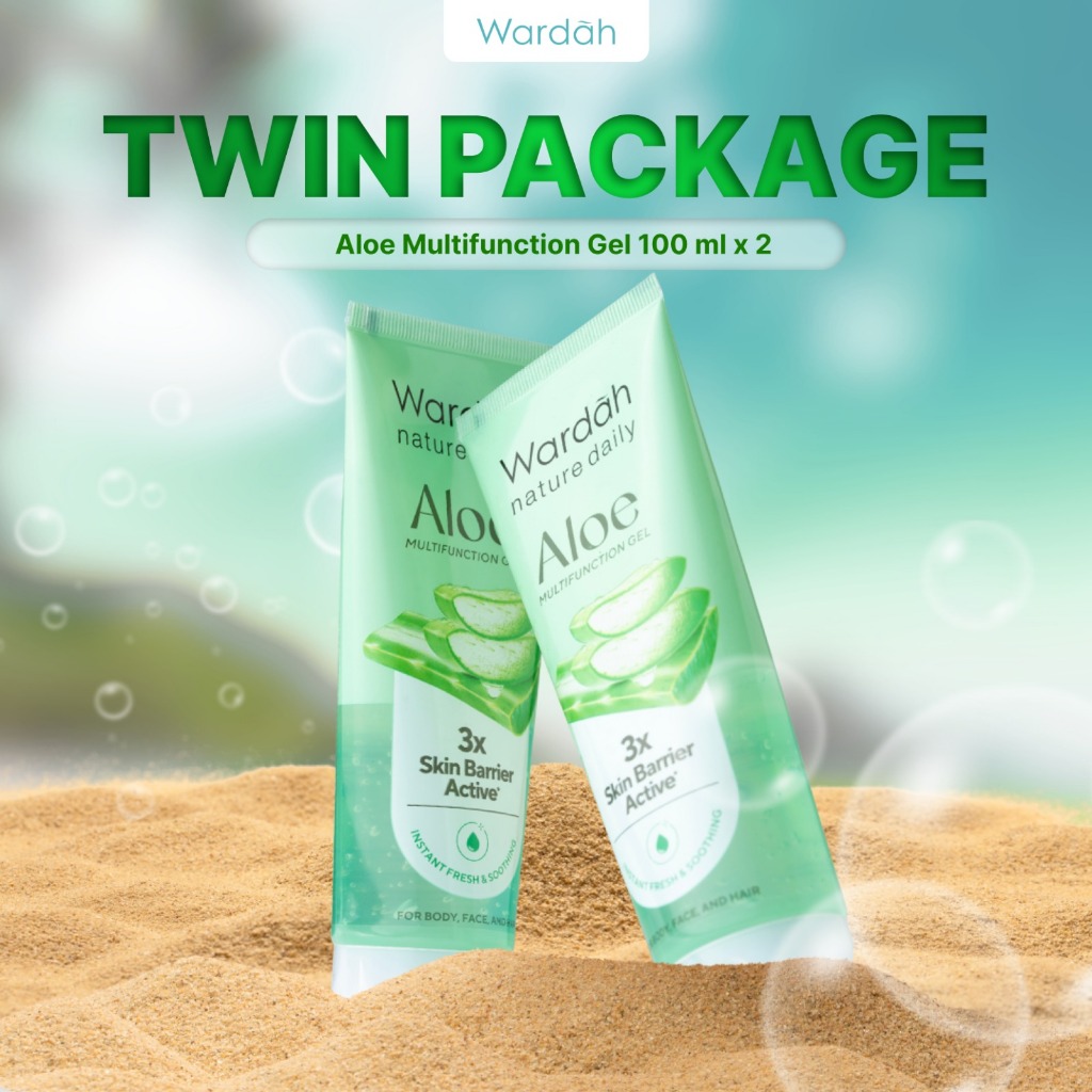 WARDAH Nature Daily Aloe Hydramild Multifunction Gel 100 ml Twinpack - Skincare