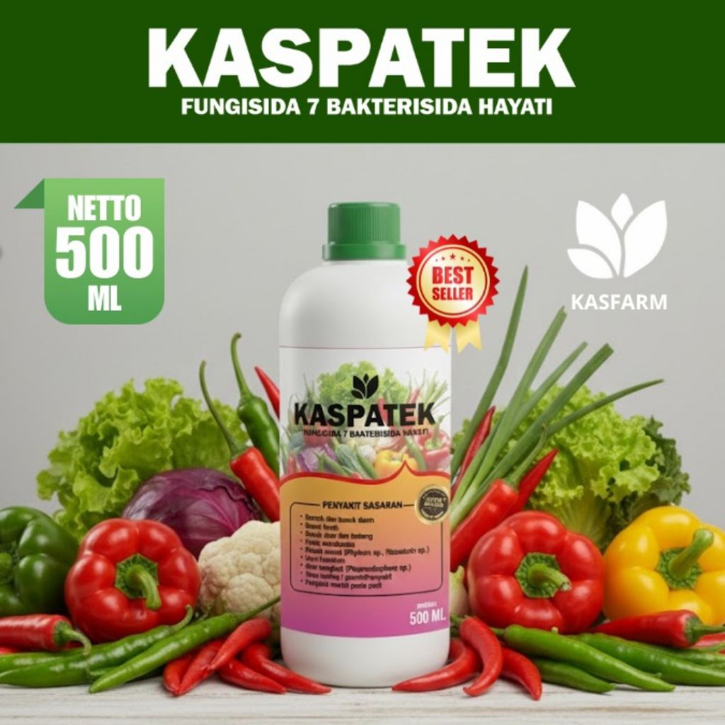 KASPATEK 500ml Fungsida hayati Bakterisida Alami perawatan tanaman padi cabai tomat