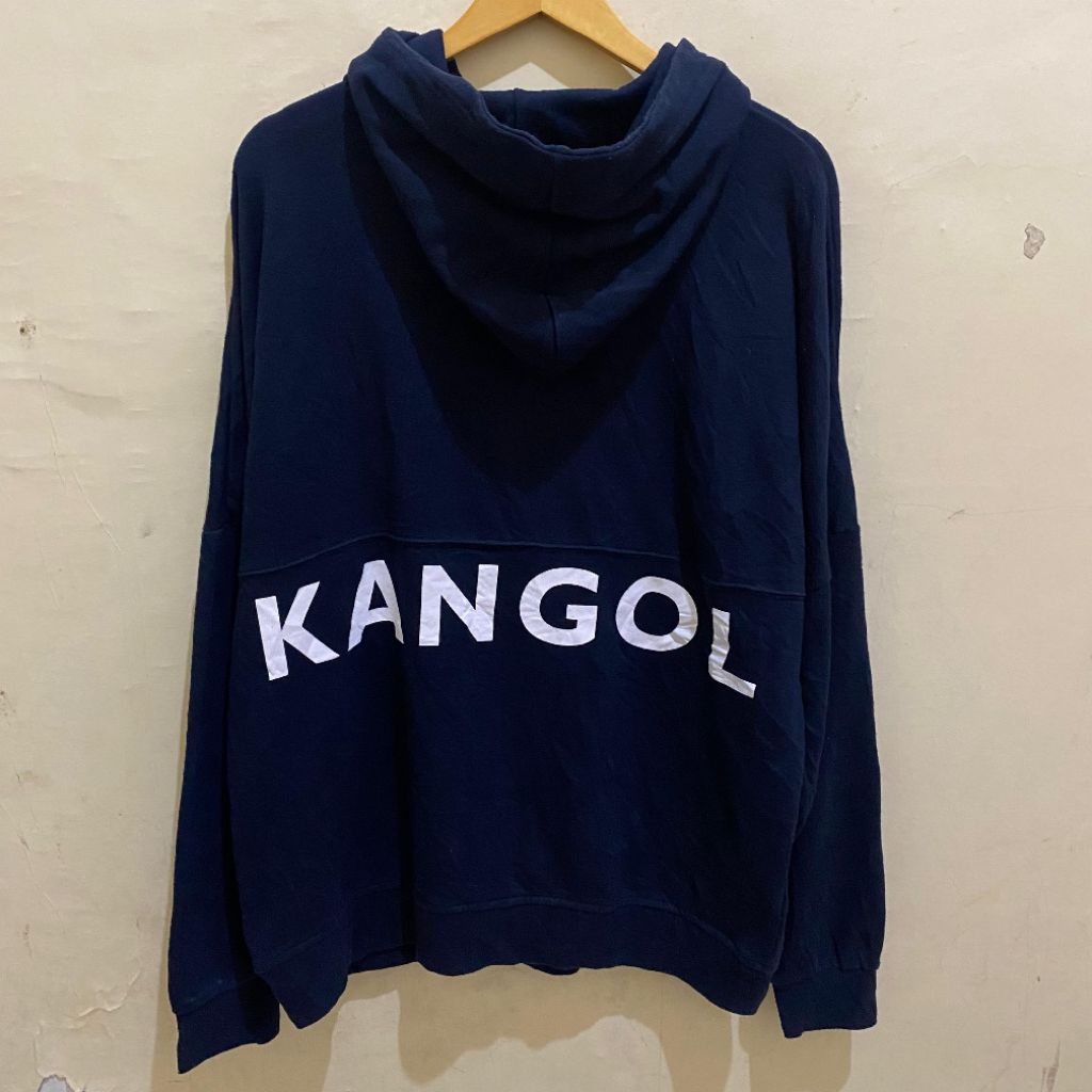 Kangol big logo back center logo front hoodie original second Bekas murah, jual hoodie kangol origin