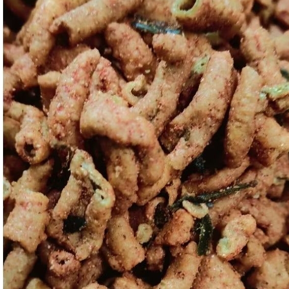 kripik usus pedas daun jeruk