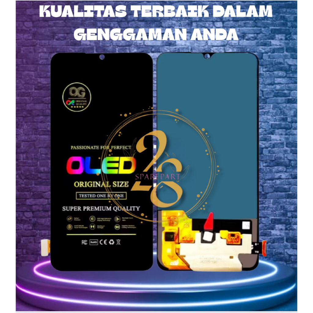 LCD FULLSET / LCD+TOUCHSCREEN VIVO V11 PRO / X23 / iQOO FINGERPRINT ON ORI OLED