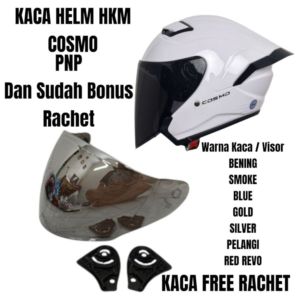 Kaca Visor Helm HKM Cosmo Free Rachet Kaca Helm HKM Hikaru