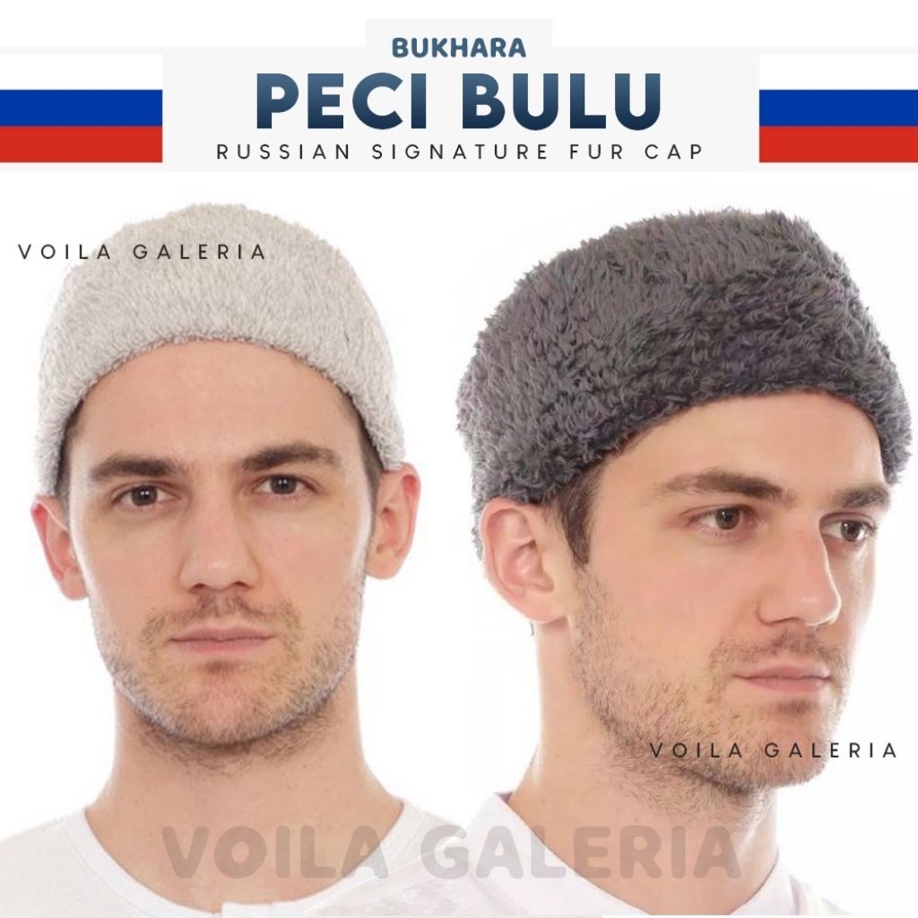 Peci Bulu Rusia | Peci Rusia Dewasa Bahan Bulu Hangat Lembut Otoman
