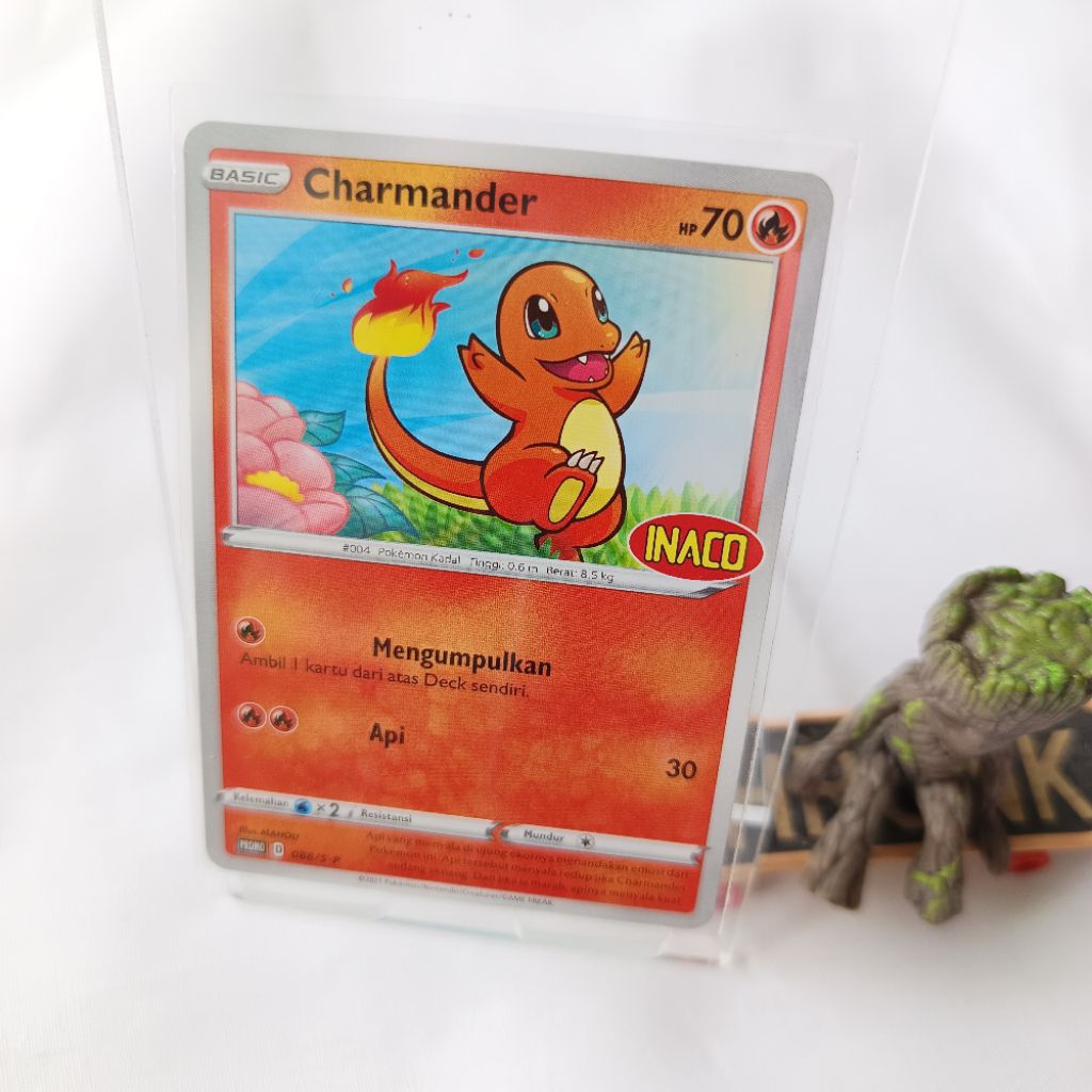 Kartu Pokemon Charmander Promo Inaco Jelly 088/S-P 2021 TCG Indonesia