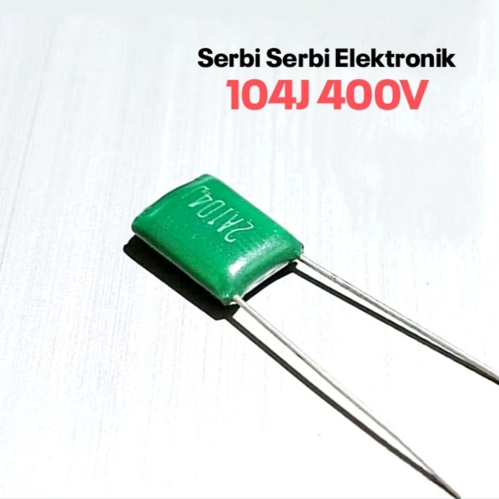 CAPASITOR MILAR 104 100V 104J 100V HIJAU