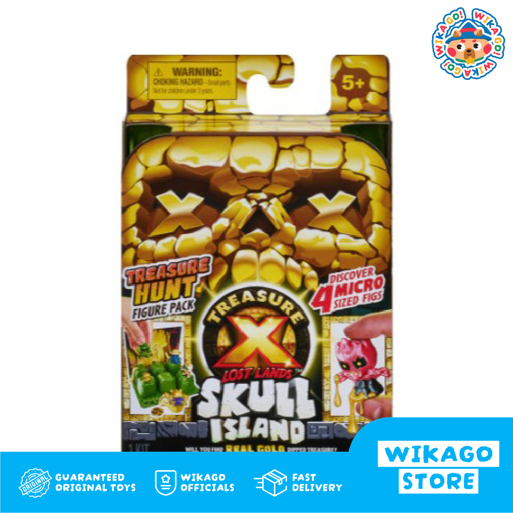 Treasure X Lost Lands Skull Island Treasure Hunt Figure Pack Mainan