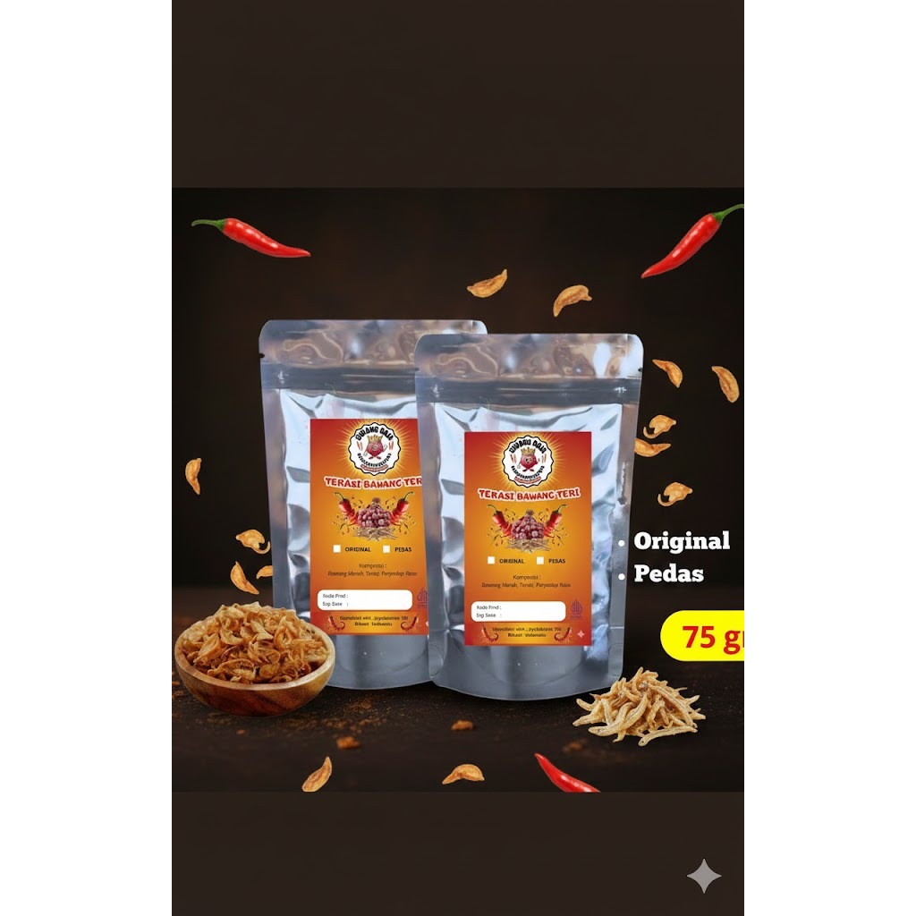 BUNDLING Terasi Bawang Teri 2 x 75G (SIWANG RAJA)