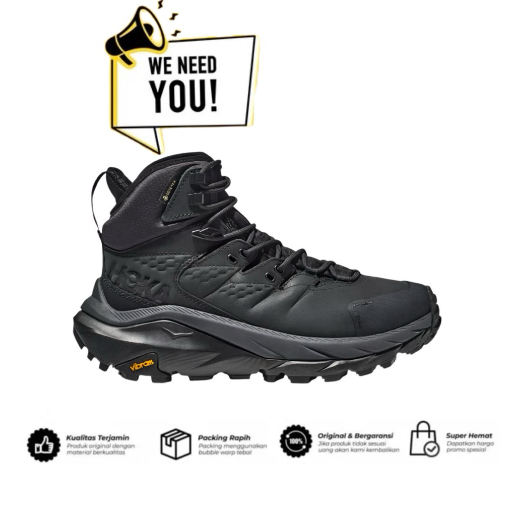 Sepatu Hiking Hoka Kaha 2 GTX Black
