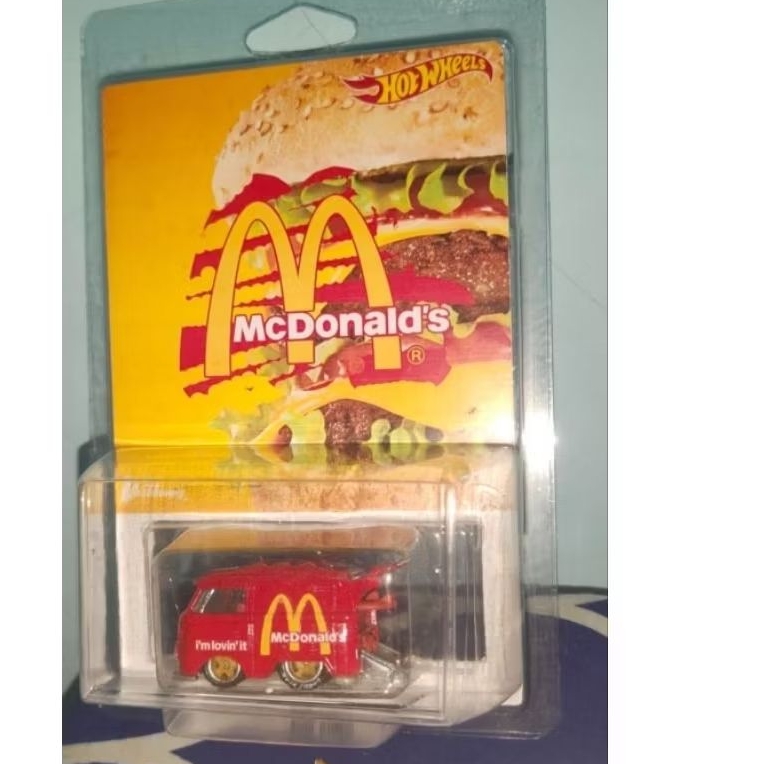 Hotwheels Kool Kombi MC D custom card merah red rare