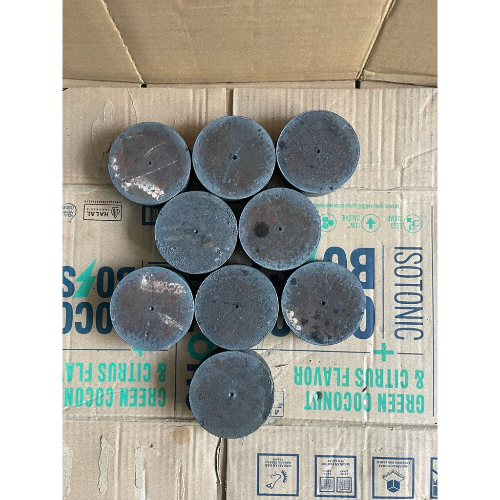 Besi plat bulat tebal 20mm diameter 50mm