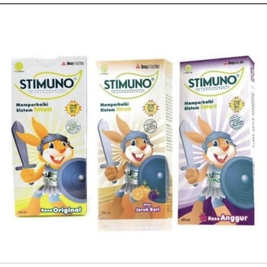 Stimuno Syrup 60 ML Dan 100 ML  Suplemen Multivitamin Anak Imun Booster