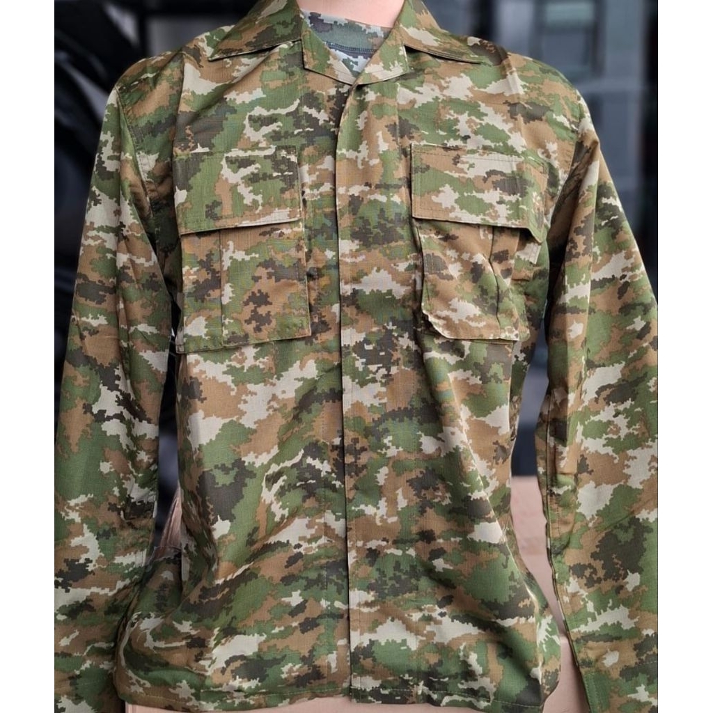 (PROMO) BAJU PDL TNI SAGE GREEN TERBARU (Ukuran K1/K2/K3/S1/S2/S3) ORIGINAL BAHAN SUPER HALUS, DINGI