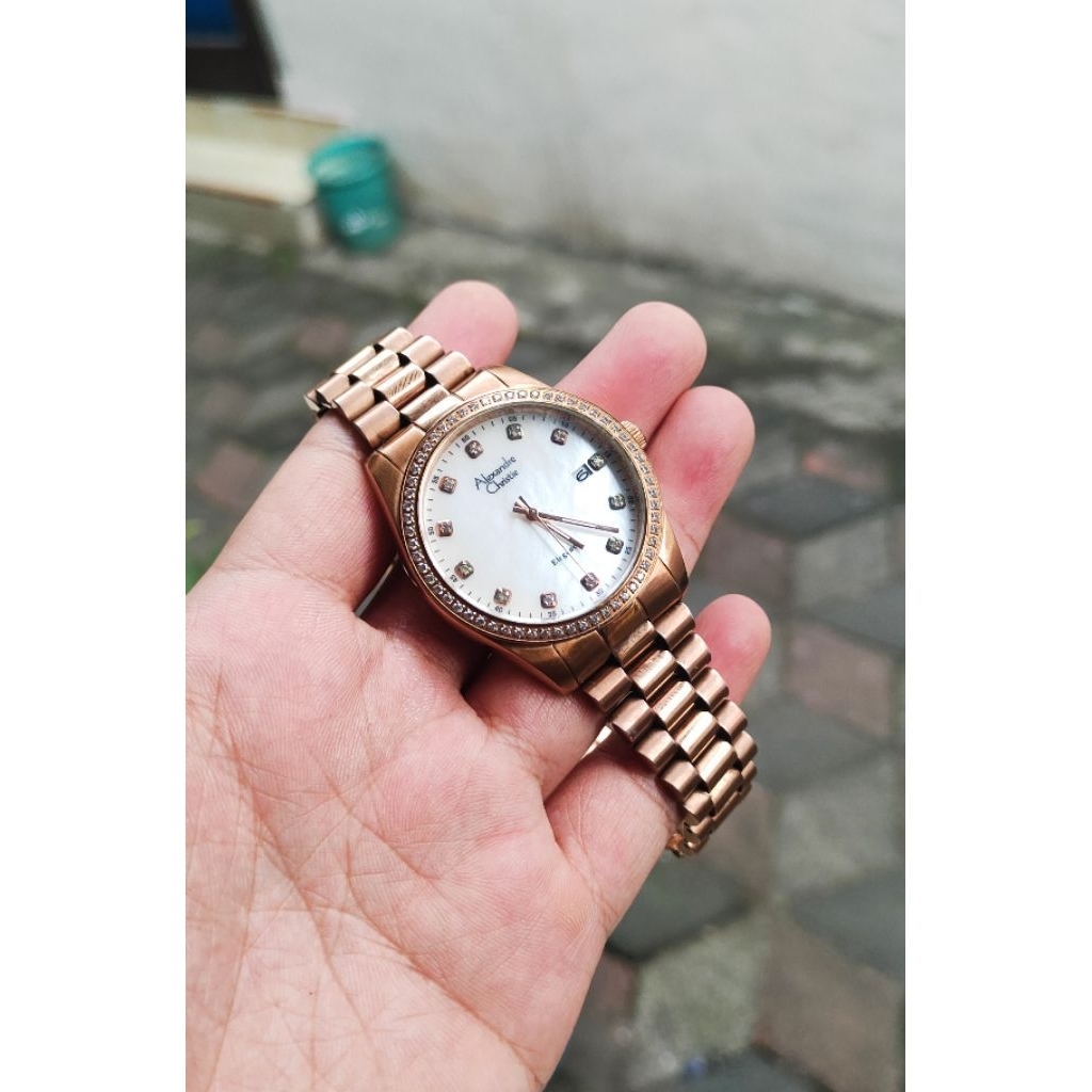 jam tangan original Alexandre Christie wanita second bekas preloved