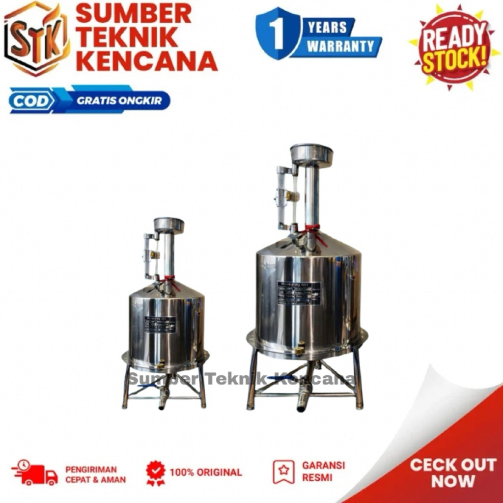 Bejana Ukur 100-200 Liter Bejana GOLDEN POWER Material Stainless Steel 304 Tebal - 100 Liter