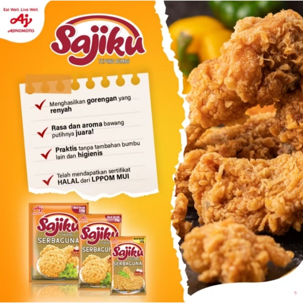 TEPUNG BUMBU SAJIKU RENCENG 40 g & 75 g (10 Sachet)