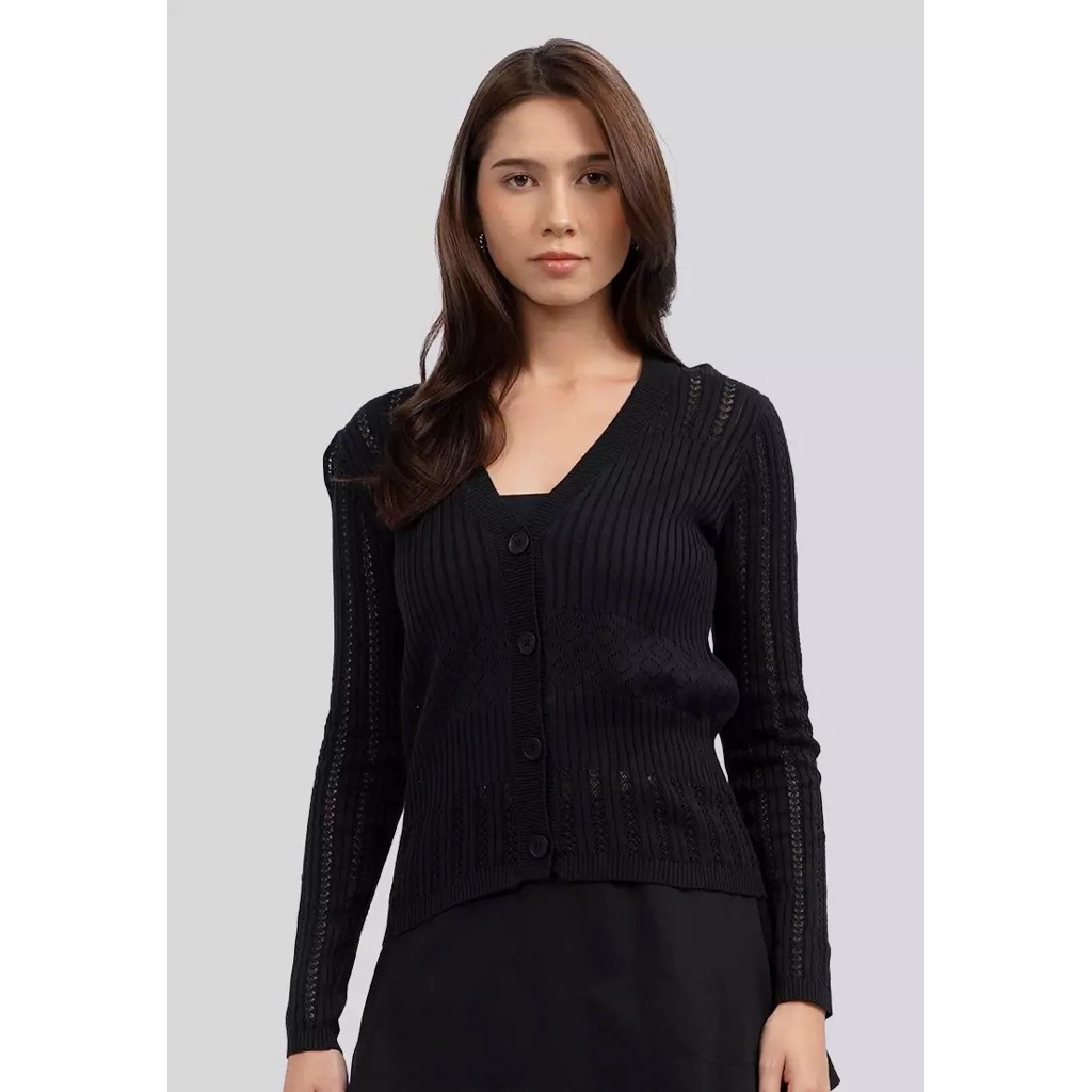 Preloved/New Cardigan Lace Stitched Lengan Panjang Wanita THE EXECUTIVE Size M