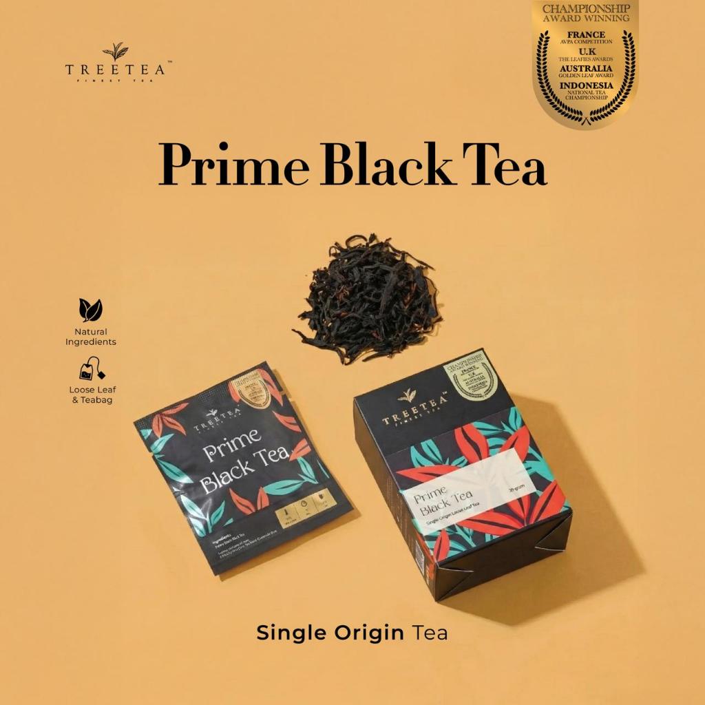 TreeTea Box Prime Black Tea Loose Leaf Teh Hitam Lokal