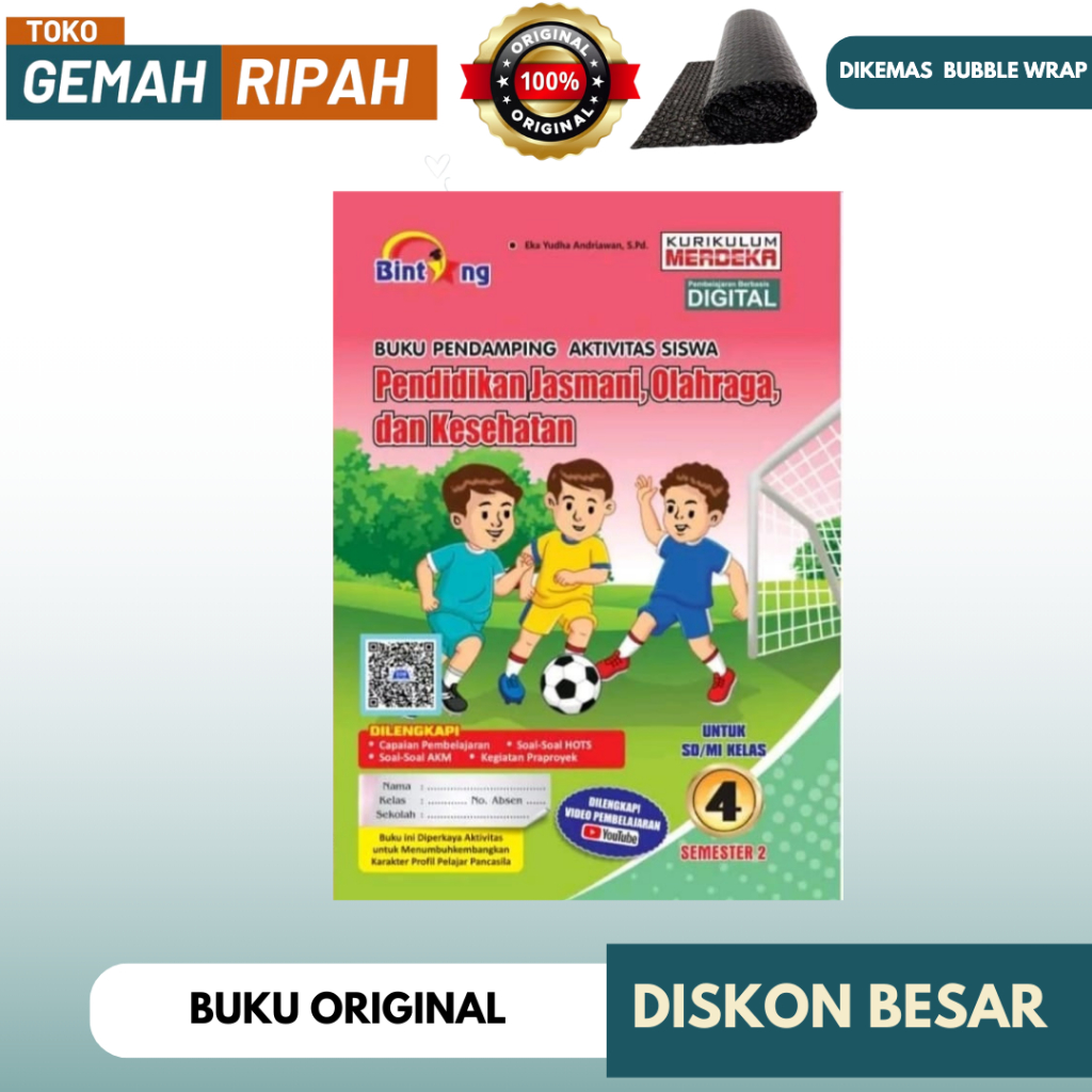PJOK PENERBIT BINTANG KELAS 4 SEMESTER 2 / PENDIDIKAN JASMANI OLAHRAGA DAN KESEHATAN PENERBIT BINTAN