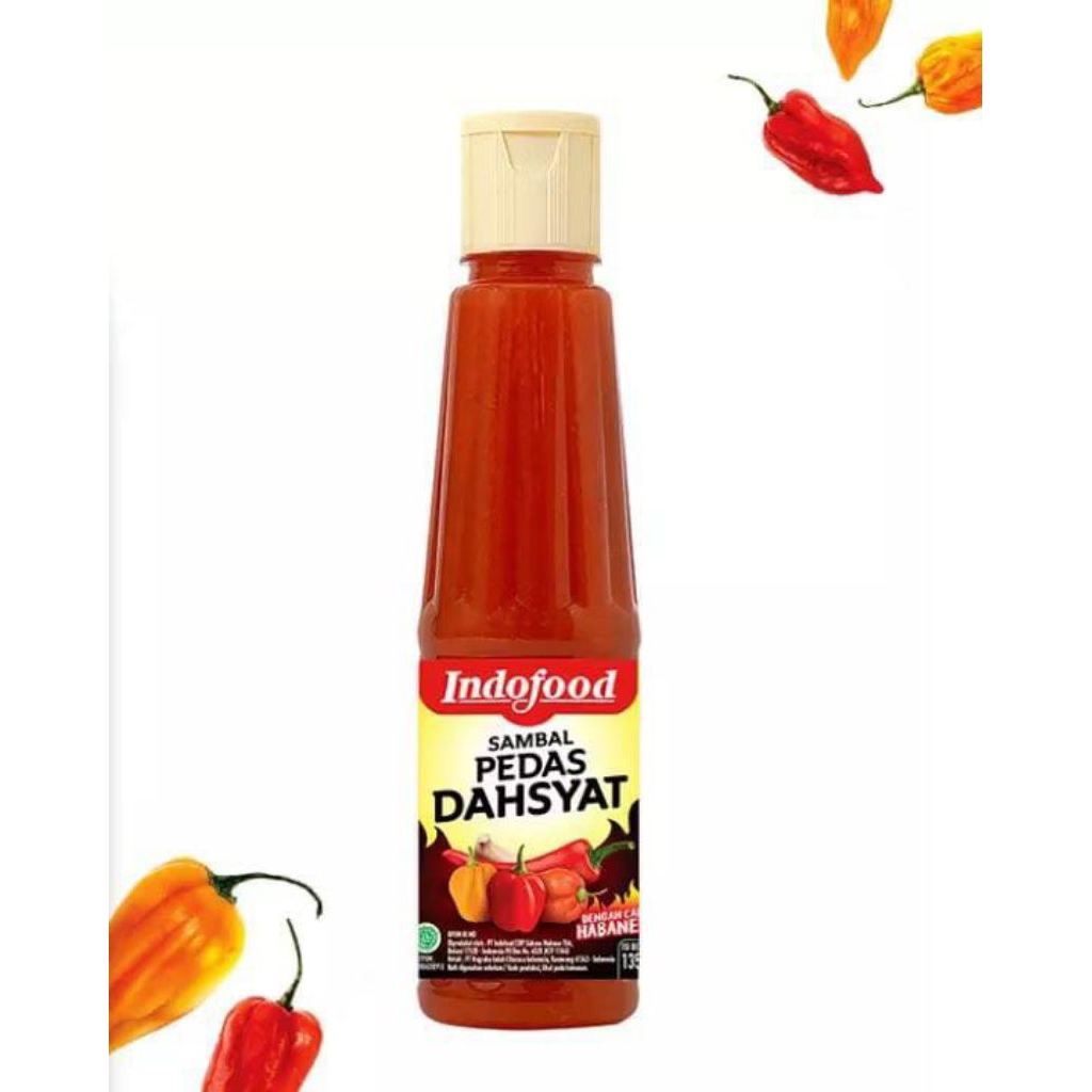 Indofood Sambal Pedas Dahsyat 135ml - Sambal Pedas
