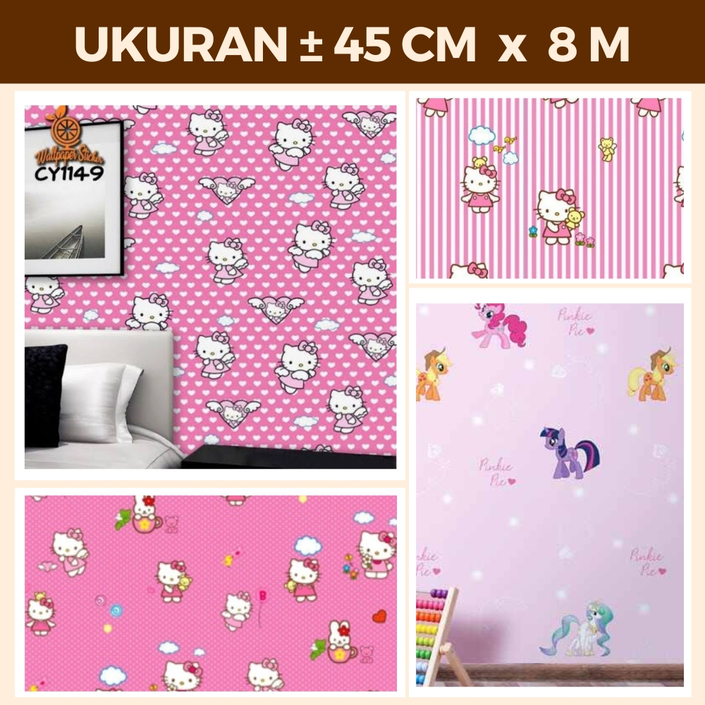 Wallpaper Dinding Kamar Doraemon Stiker Dinding Anak Hello Kitty Walpaper Dinding Doraemon 10 Meter