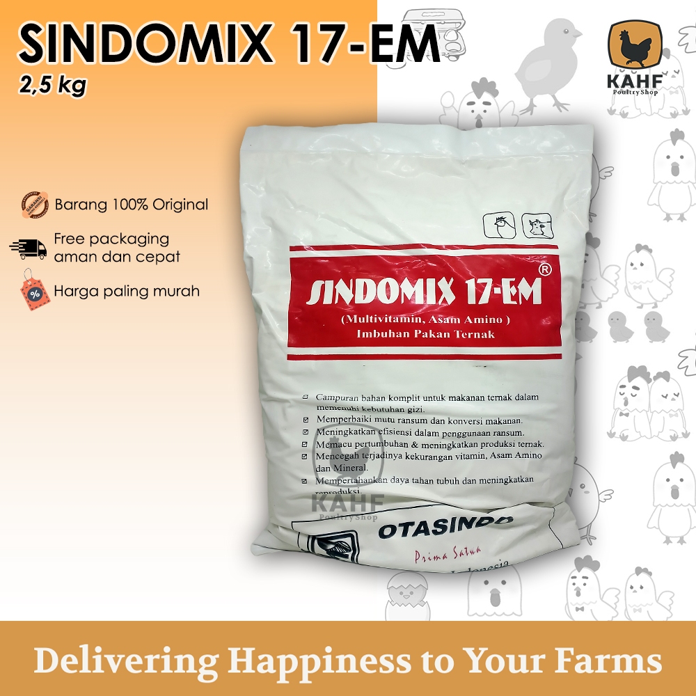 Sindomix 17 EM 2,5 kg Multivitamin Asam Amino Premix untuk Hewan Ternak Ayam
